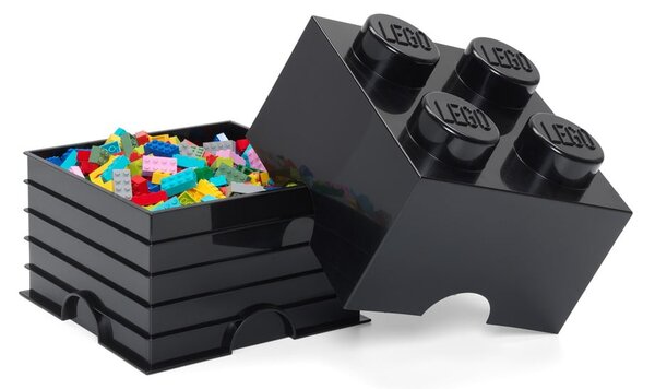 Scatola portaoggetti nera quadrata - LEGO®