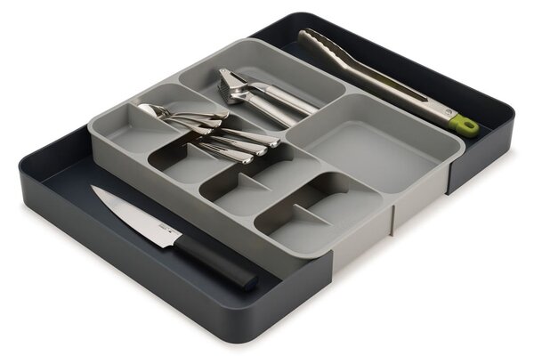Organizzatore per cassetti da cucina grigio DrawerStore - Joseph Joseph