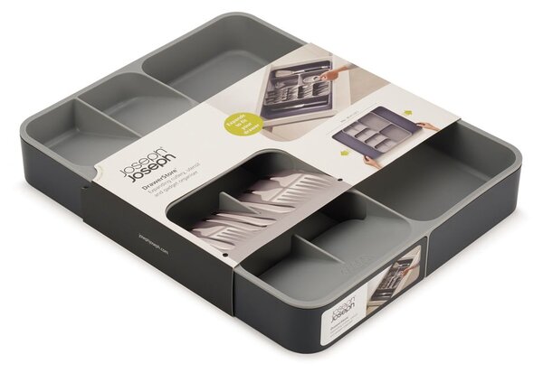 Organizzatore per cassetti da cucina grigio DrawerStore - Joseph Joseph