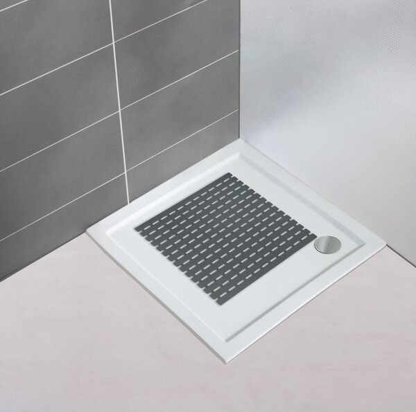 Tappeto doccia grigio scuro , 54 x 54 cm Arinos - Wenko