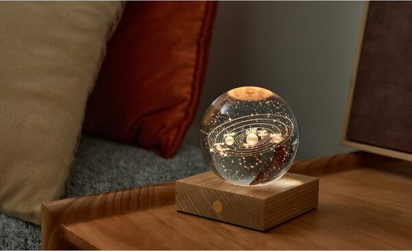 Decorazione luminosa marrone scuro con ricarica USB Amber – Gingko