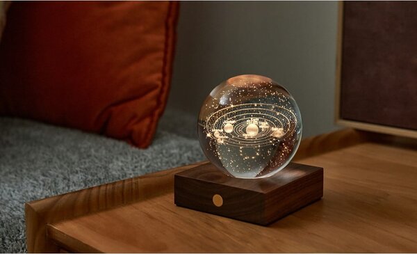 Decorazione luminosa marrone scuro con ricarica USB Amber – Gingko