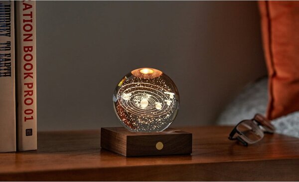 Decorazione luminosa marrone scuro con ricarica USB Amber – Gingko
