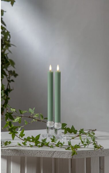 Candele LED in set da 2 (altezza 25 cm) Flamme Stripe - Star Trading