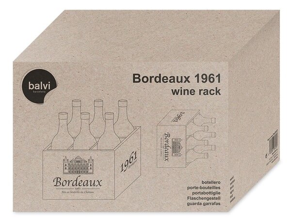 Portabottiglie in legno Bordeaux - Balvi