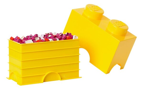 Scatola doppia gialla per l'immagazzinamento - LEGO®