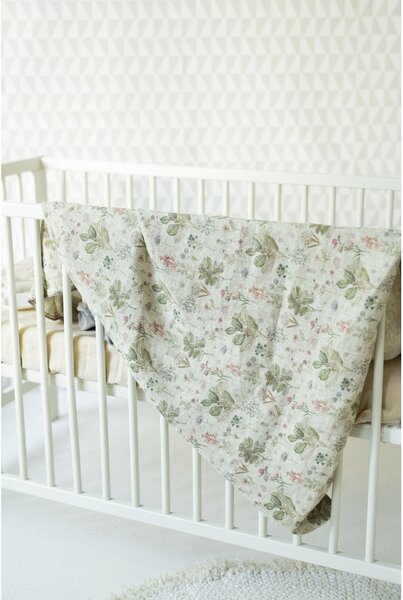Biancheria da letto per bambini in lino beige, 70 x 100 cm Botany - Linen Tales