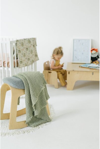 Biancheria da letto per bambini in lino beige, 70 x 100 cm Botany - Linen Tales