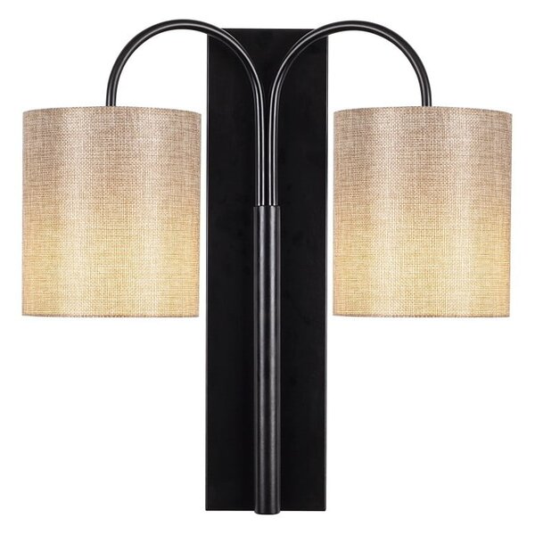 Lampada da parete in metallo nero Opviq luci Aristo - Opviq lights