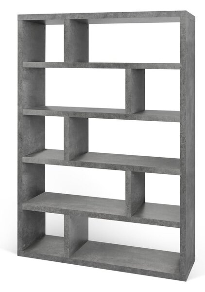 Libreria grigia in cemento 120x173 cm Dublin - TemaHome