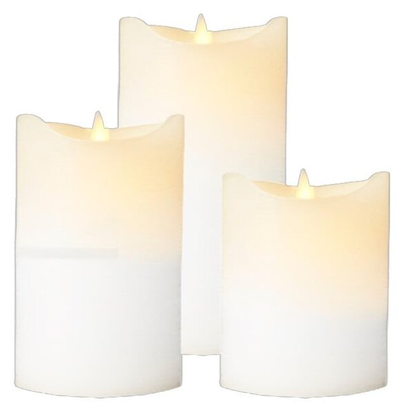 Candele LED in set da 3 (altezza 15 cm) Sara Exclusive - Sirius