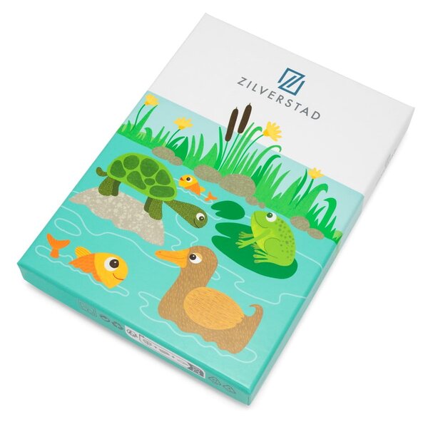 Posate per bambini in acciaio inox argento 4 pezzi Water life - Zilverstad