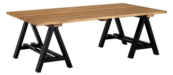 Tavolino con piano in legno di pino di colore naturale 80x140 cm Hampstead - Premier Housewares