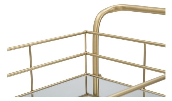Carrello da portata a 3 piani con design Reo dorato Carrello - Mauro Ferretti
