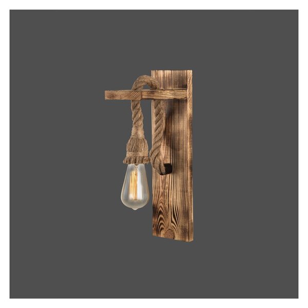 Lampada da parete in colore naturale Woody - Squid Lighting