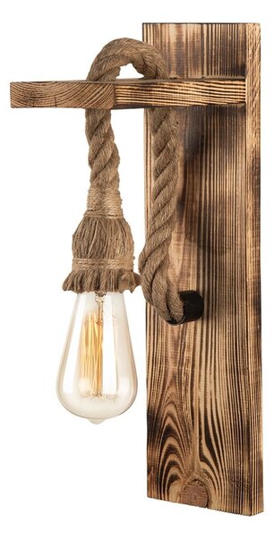Lampada da parete in colore naturale Woody - Squid Lighting