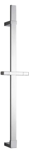 Asta doccia a parete in acciaio inox argento lucido 68 cm Design - Wenko