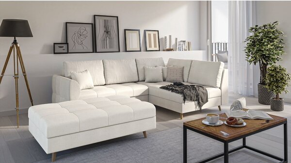 Pouf crema Ariella - Ropez