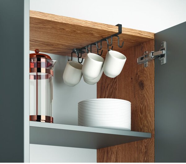 Barra appendiabiti in acciaio per cucina Myhooks - Metaltex