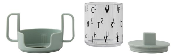 Tazza verde per bambini Cresci con la tua tazza Grow with Your Cup - Design Letters