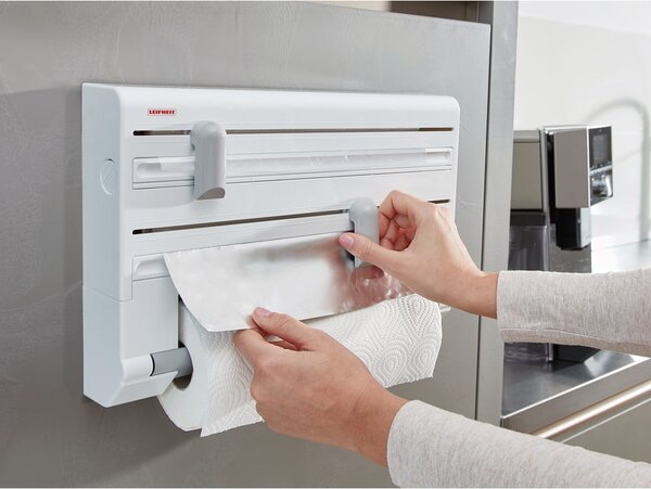 Supporto a parete per rotoli da cucina e fogli per alimenti Parat - LEIFHEIT