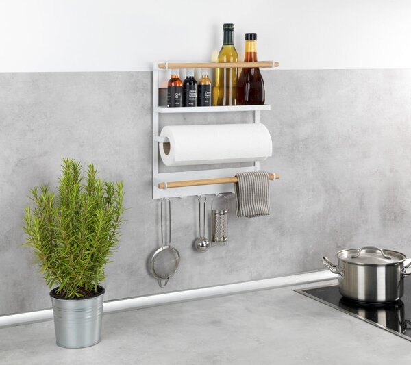 Organizzatore da parete bianco per la cucina Magna - Wenko