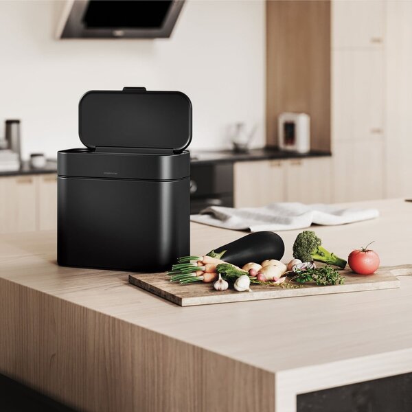 Contenitore per rifiuti compostabili nero opaco 4 l - simplehuman