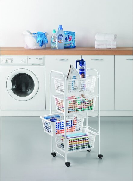 Supporto con cestini, altezza 83 cm Miami - Metaltex