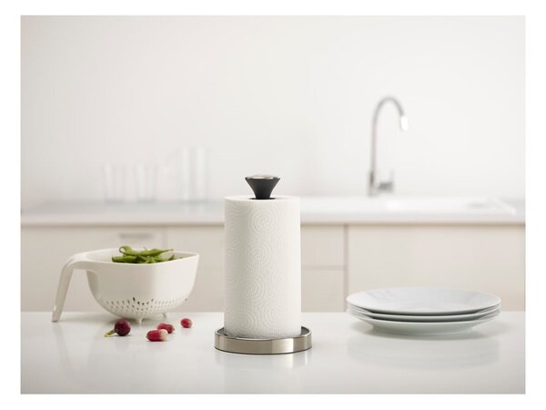 Portasciugamani da cucina nero Push'n´Tear Push&Tear™ - Joseph Joseph