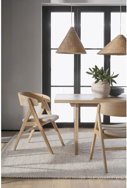 Set di 2 sedie da pranzo in colore naturale Waterton - Rowico