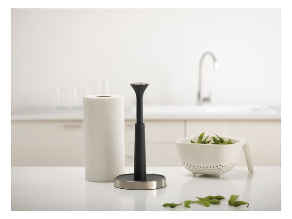 Portasciugamani da cucina nero Push'n´Tear Push&Tear™ - Joseph Joseph