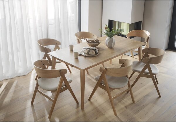 Set di 2 sedie da pranzo in colore naturale Waterton - Rowico