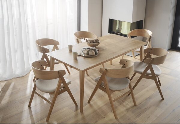 Set di 2 sedie da pranzo in colore naturale Waterton - Rowico
