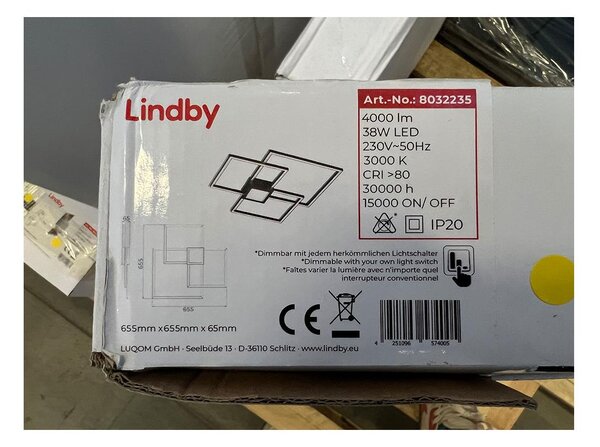 Lindby Livel pannello LED 4.000K, 80 cm x 30 cm