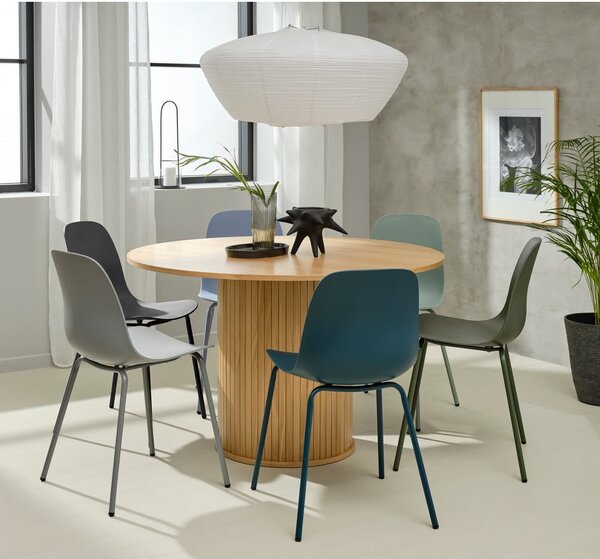 Sedia da pranzo in plastica verde Whitby - Unique Furniture