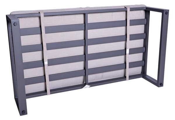 Set da giardino grigio/beige in metallo per 8 persone Portland – Rojaplast