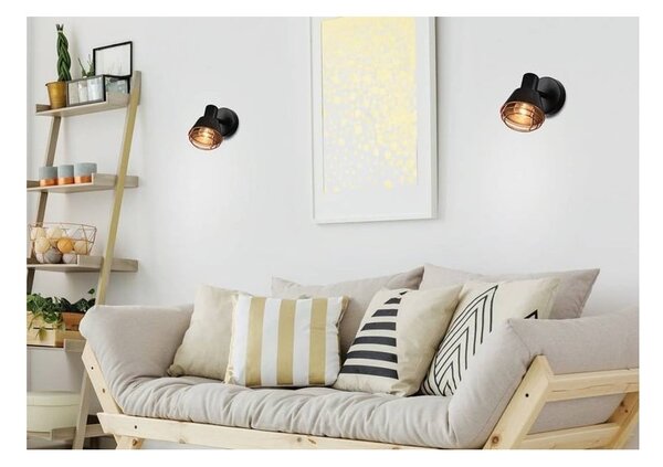 Lampada da parete in metallo nero Neria - Candellux Lighting
