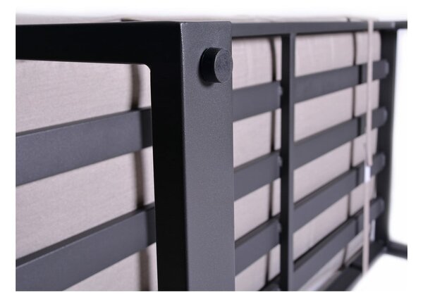 Set da giardino grigio/beige in metallo per 8 persone Portland – Rojaplast