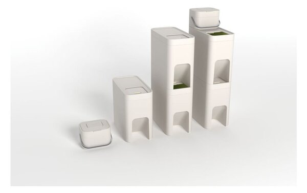 Contenitore per rifiuti compostabili bianco da 4 L Intelligent Waste - Joseph Joseph