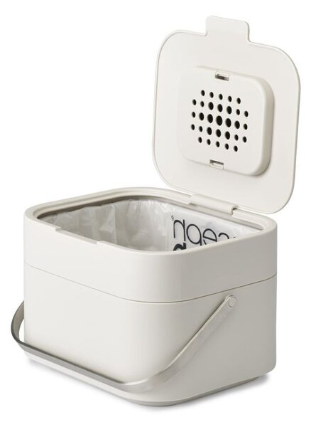 Contenitore per rifiuti compostabili bianco da 4 L Intelligent Waste - Joseph Joseph