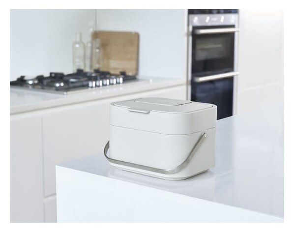 Contenitore per rifiuti compostabili bianco da 4 L Intelligent Waste - Joseph Joseph