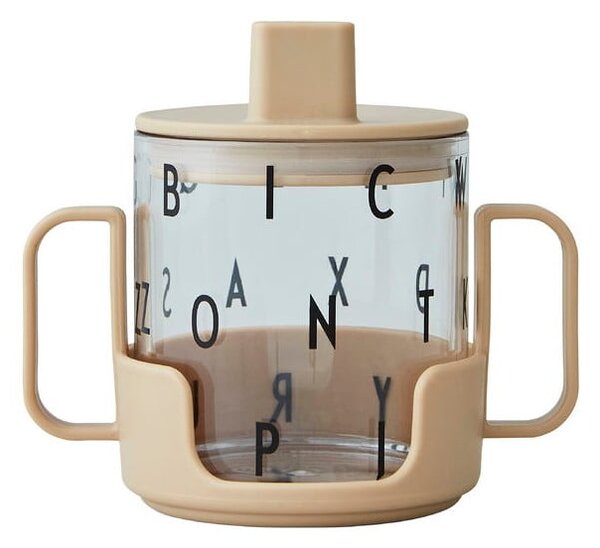 Tazza per bambini beige Cresci con la tua tazza Grow with Your Cup - Design Letters