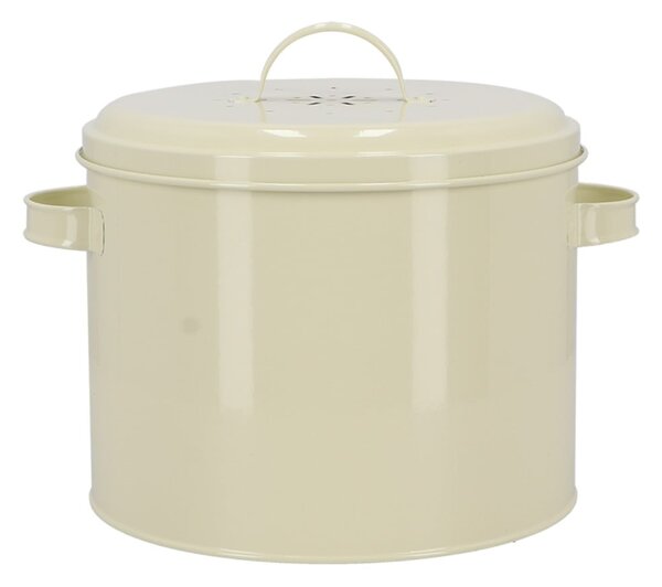 Contenitore per rifiuti compostabili bianco 6,3 l Vintage - Esschert Design