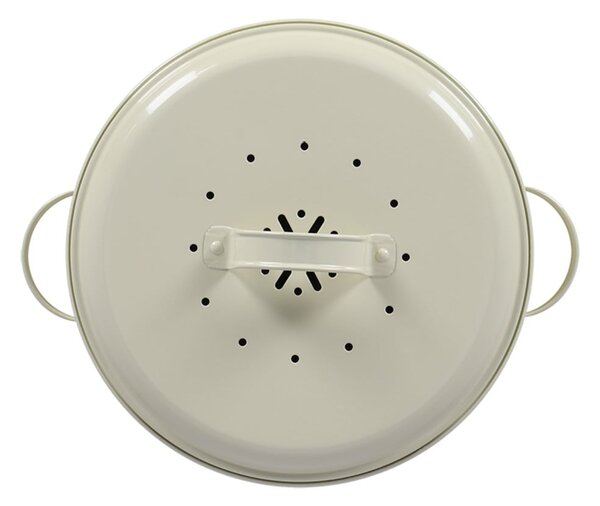 Contenitore per rifiuti compostabili bianco 6,3 l Vintage - Esschert Design