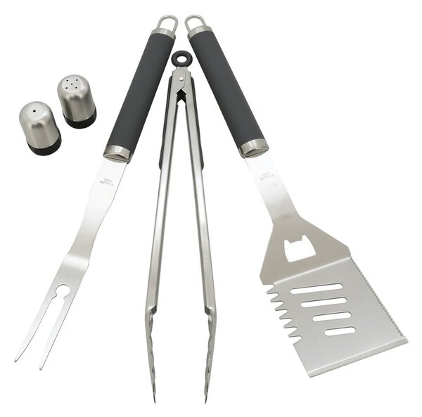 Set di 7 utensili per grigliare e grembiule - Cattara