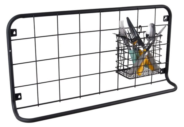 Organizzatore da parete in nero Open Grid - PT LIVING