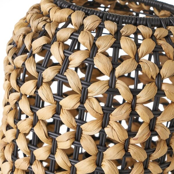 Lampada da tavolo nera naturale (altezza 30 cm) - Casa Selección