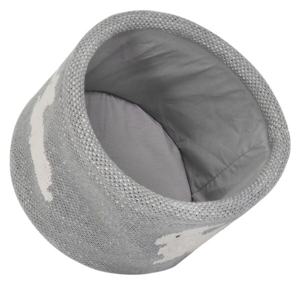 Organizer in cotone grigio Bunny, ø 16 cm - Kindsgut