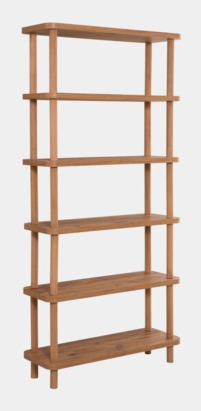 Libreria in pino decorato in colore naturale 80x168,5 cm Step - Kalune Design