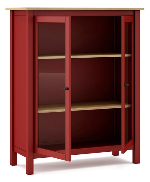 Vetrina in legno di pino rosso/naturale 90x110 cm Misti - Marckeric